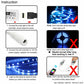 Wi‑Fi LED strip installation instructions with controller wiring and light-use notes