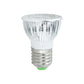 E27 LED spotlight bulb with clear dome top and silver screw base