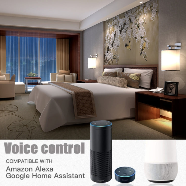 RGBCW Wi‑Fi LED smart bulb with home voice-control devices
