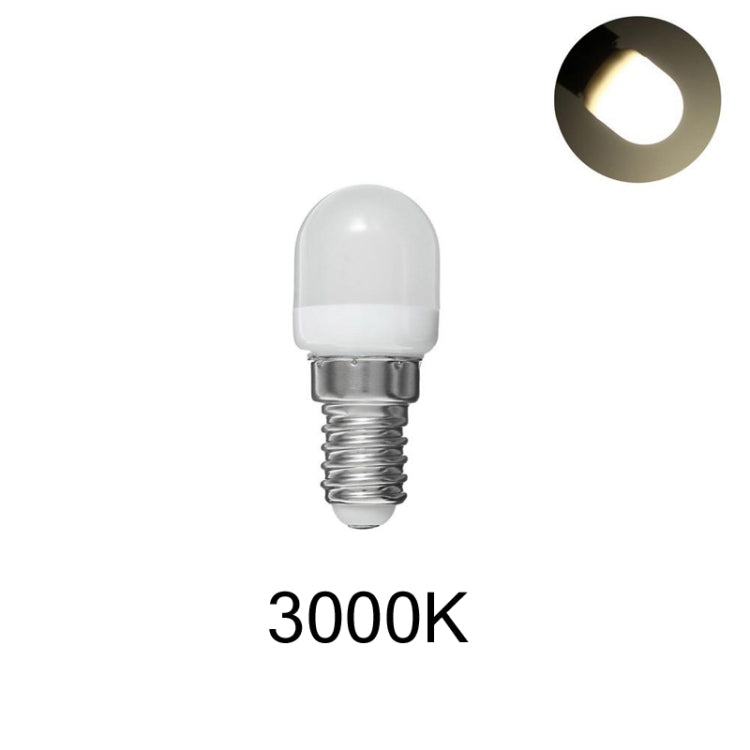 E14 mini LED bulb with clear cover and screw base, 3000K warm white