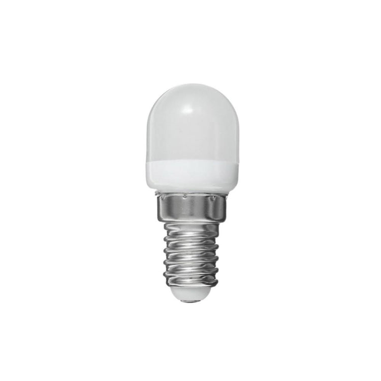 E14 mini LED bulb with clear glass and metal screw base