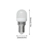 E14 mini LED bulb, 23mm length and 5.5mm width, clear cover
