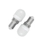 Set of 2 E14 mini LED bulbs with clear glass and metal screw base