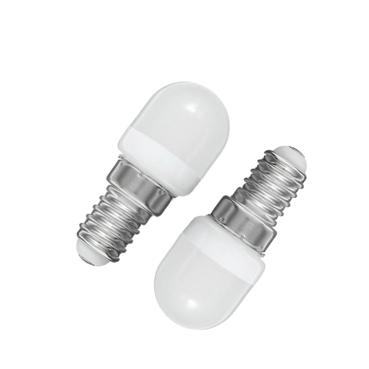 Set of 2 E14 mini LED bulbs with clear glass and metal screw base