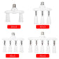 White E27 socket distributor kit with 2-in-1, 3-in-1, 4-in-1, 5-in-1 adapters
