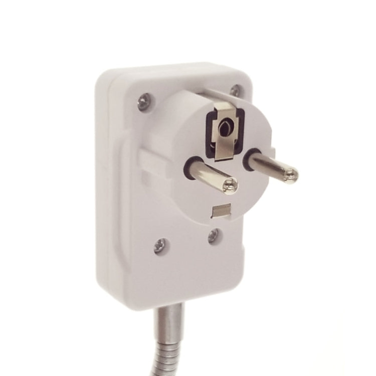 E27 bulb holder extension adapter with switch and two-pin plug connection