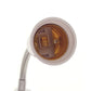 E27 bulb holder with flexible extension and switch adapter, close-up of socket