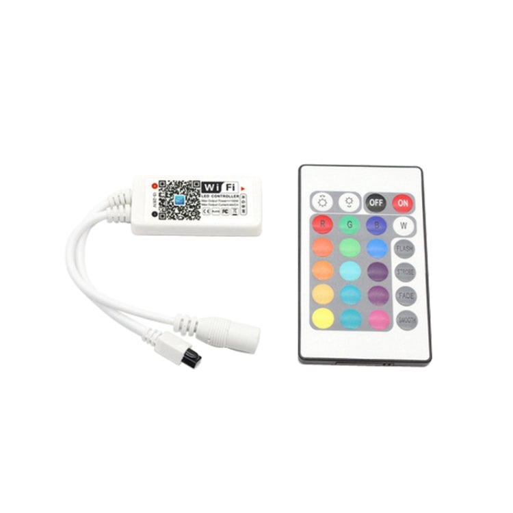 WiFi LED controller kit with wired module and color button remote panel