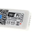 Close-up WiFi LED controller label showing output rating and compliance icons