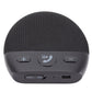 Black car speaker with control buttons and USB/audio ports on the side edge