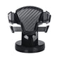 Black suction cup phone holder with triangular carbon-fiber grip and side clamp brackets