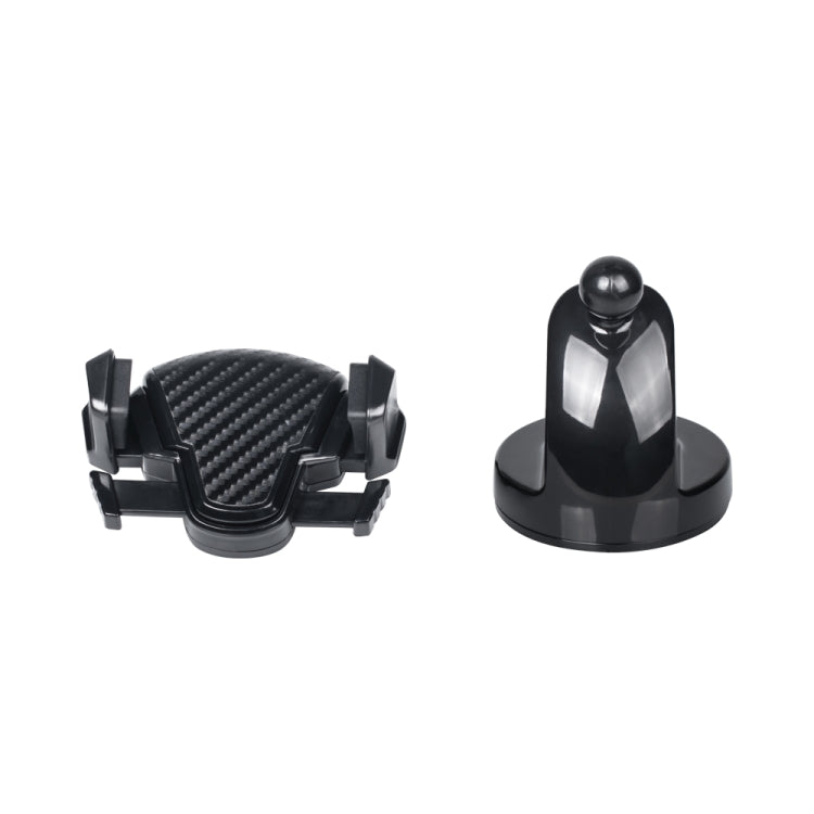 Car phone holder suction base with small ball mount and carbon-fiber cradle