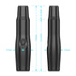 Black electric pet nail grinder with length measurements and power indicator