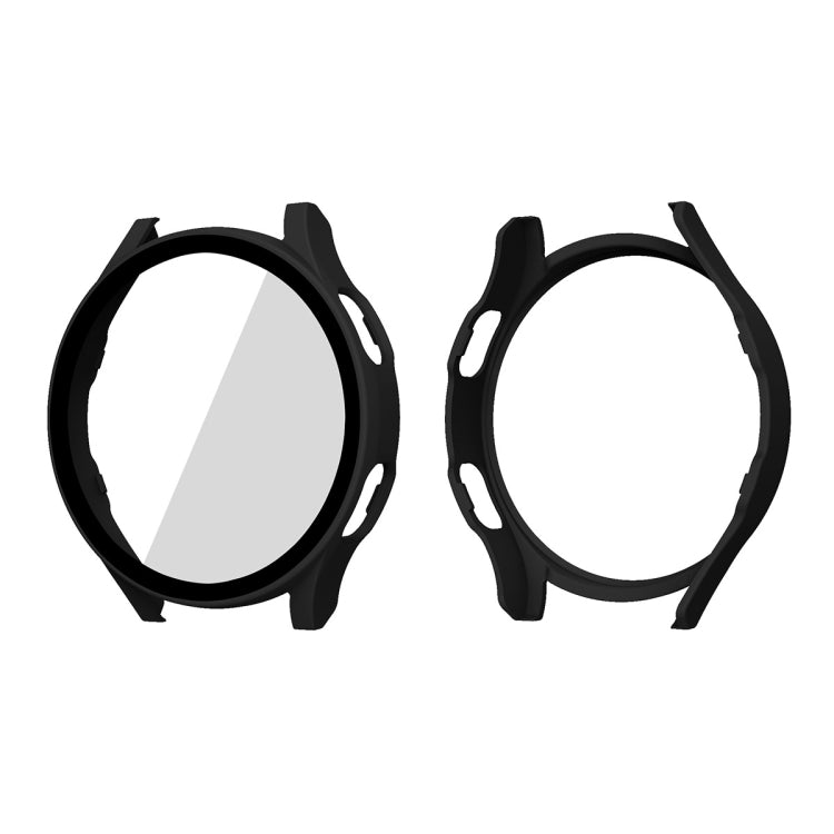Black full-coverage smartwatch protector frame, two-piece design for watch face