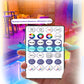 Remote controller with button icons for LED light strip modes