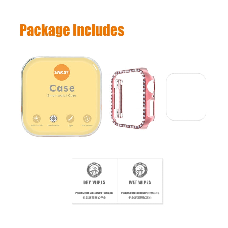 Package includes ENKAY case and curved screen protector film with wipes