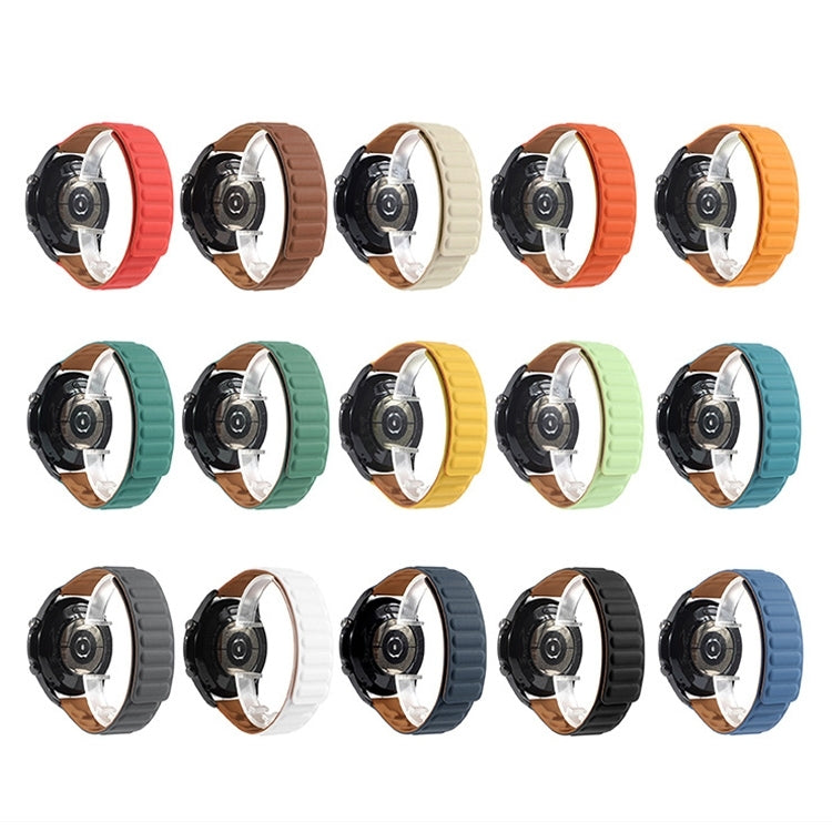 Silicone magnetic watch strap set in assorted colors with magnetic mount for 42mm watch.