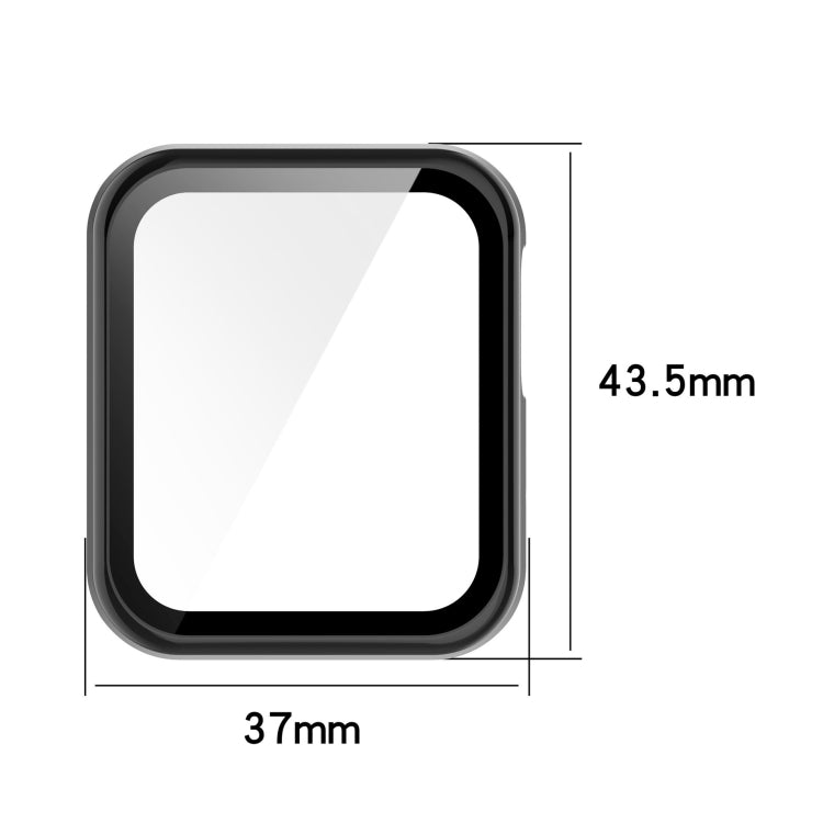 Protective watch case screen area size: 37 mm by 43.5 mm