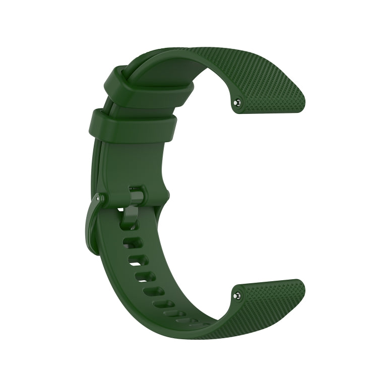 Checkered Silicone Strap, For Huawei Watch GT3 42mm, For Huawei Watch GT2 42mm, For Huawei Watch 2, For Honor Watch ES, For Honor Magic Watch 2 42mm