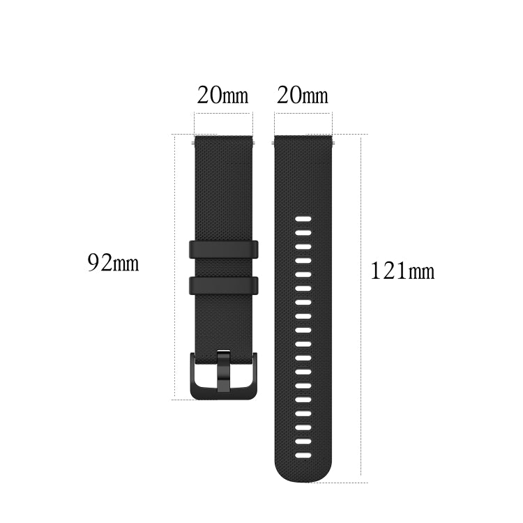 20mm Checkered Silicone Strap, For Samsung Galaxy Watch 4 40mm / 44mm, For Samsung Galaxy Watch 4 Classic 42mm / 46mm, For Samsung Galaxy Watch 3 41mm, For Samsung Galaxy Watch Active 2 40mm / 44mm, For Samsung Galaxy Watch Active 40mm                 ...
