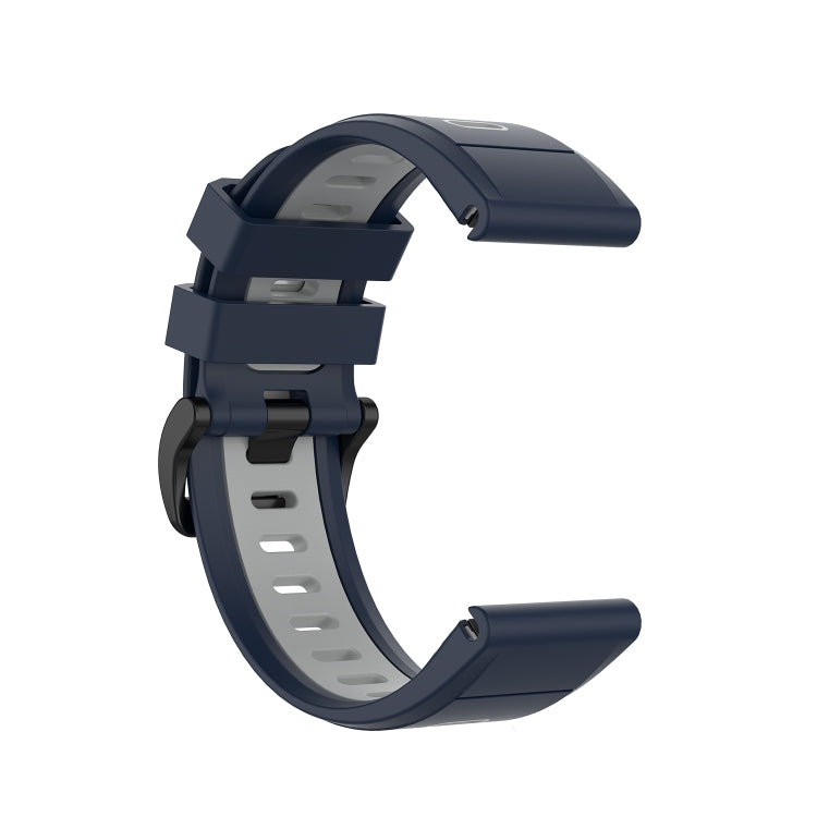 20mm Two-color Silicone Jack Watch Strap, For Garmin Fenix 7S