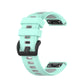 20mm Two-color Silicone Jack Watch Strap, For Garmin Fenix 7S