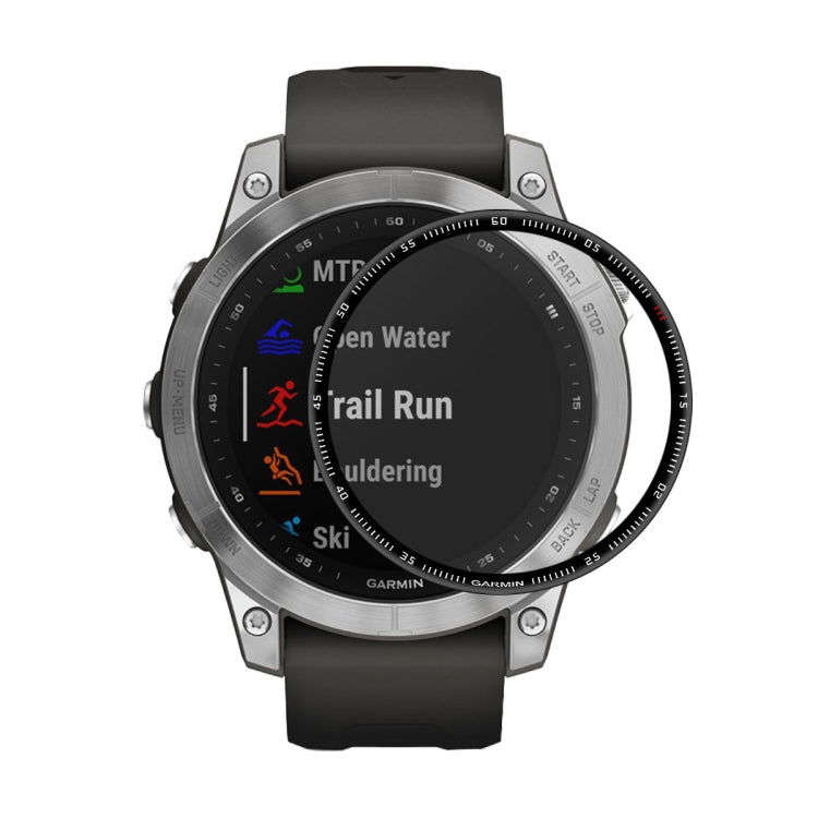 Garmin Fenix 7S 3D full-coverage screen protector film on smartwatch display