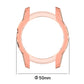 Pink TPU protective case frame for Garmin Fenix 7, 50mm diameter