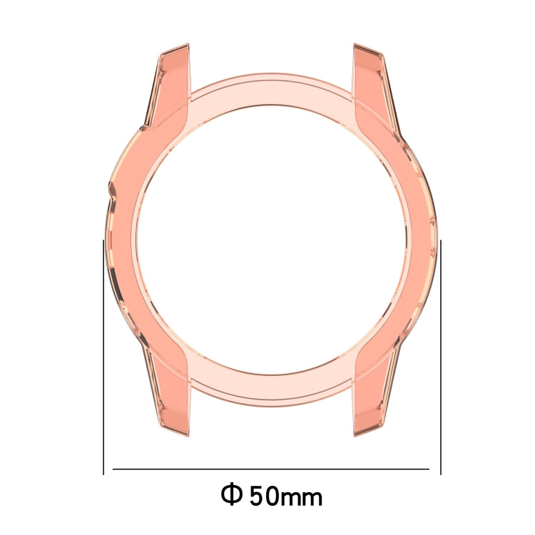 Pink TPU protective case frame for Garmin Fenix 7, 50mm diameter