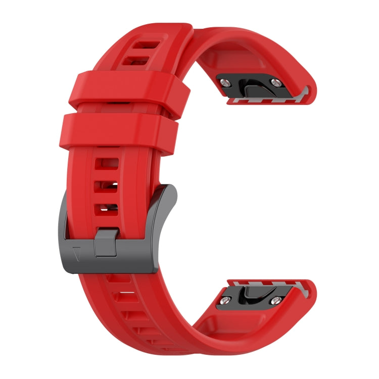 20mm red silicone watch band with clasp for Garmin Fenix 5S/5S Plus