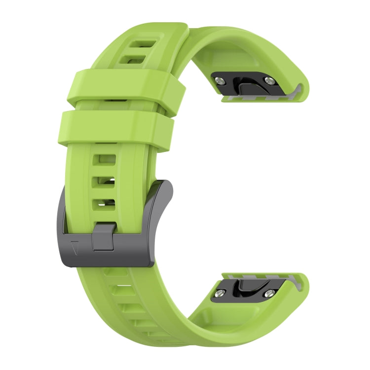 20mm lime green silicone watch band with clasp for Garmin Fenix 5S/5S Plus
