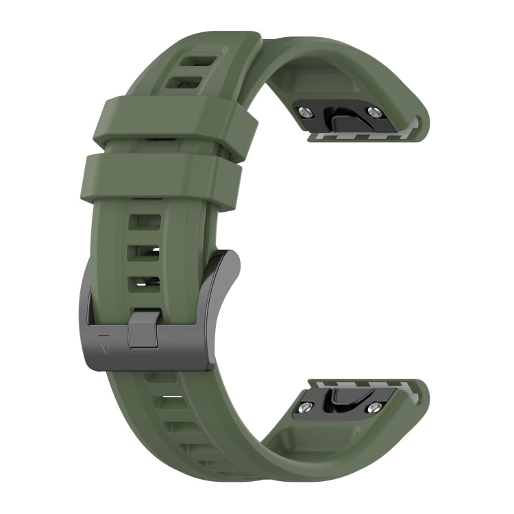 Silicone watch band for Garmin Fenix 5S/5S Plus in dark green