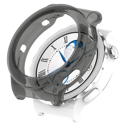 TPU transparent hollow watch case with dark cover ring for Huawei GT 3 Pro smartwatch