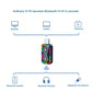 Bluetooth audio adapter dongle with USB connector and dual button panel