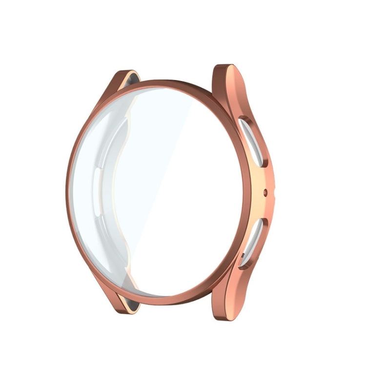Rose gold electroplated TPU full-coverage case for Galaxy Watch with protective rim