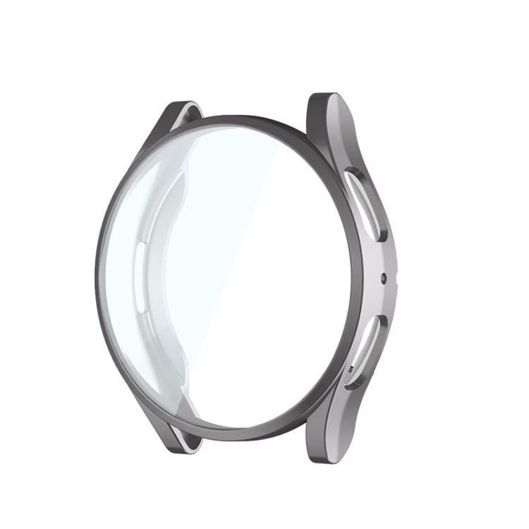 Grey electroplated TPU full-coverage case for Galaxy Watch with durable protective frame