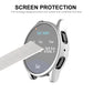 Grey TPU watch case with full screen protection and side button access cutouts