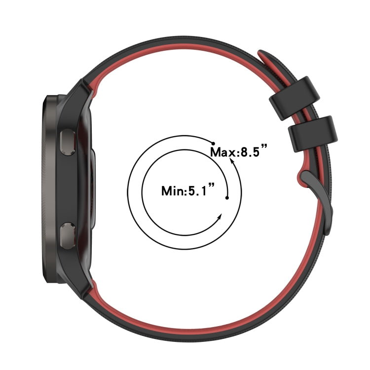 20mm Checkered Two-Color Silicone Watch Band, For Amazfit BIP