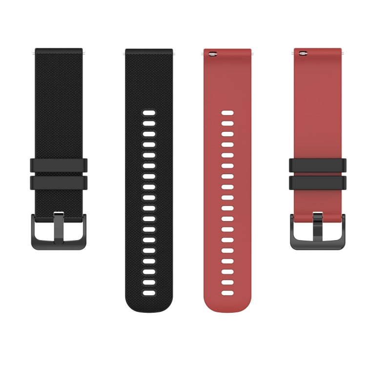 20mm Checkered Two-Color Silicone Watch Band, For Amazfit BIP