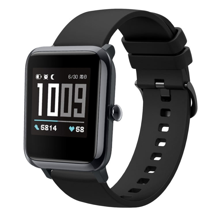 20mm Solid Color Soft Silicone Watch Band, For Amazfit BIP