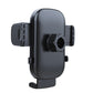 Car phone air-vent mount with rear vent clamp and adjustable cradle, matte black
