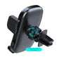 Car phone mount with ball-joint swivel for 360-degree viewing, dark gray