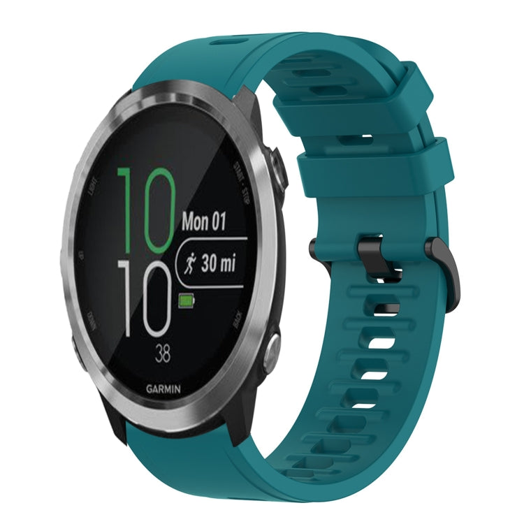 20mm Solid Color Soft Silicone Watch Band, For Garmin Forerunner 645 Music