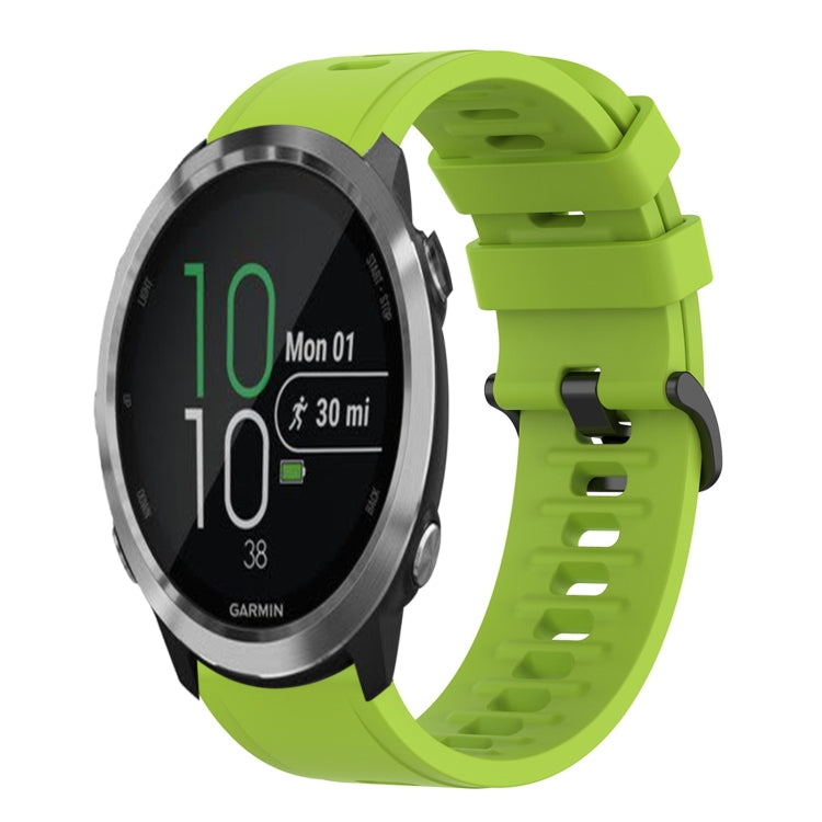 20mm Solid Color Soft Silicone Watch Band, For Garmin Forerunner 645 Music