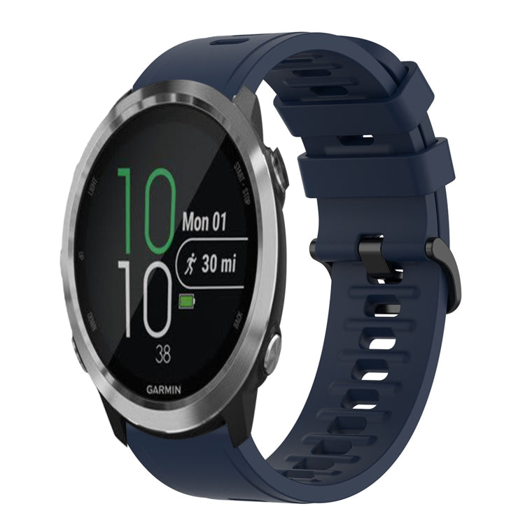 20mm Solid Color Soft Silicone Watch Band, For Garmin Forerunner 645 Music