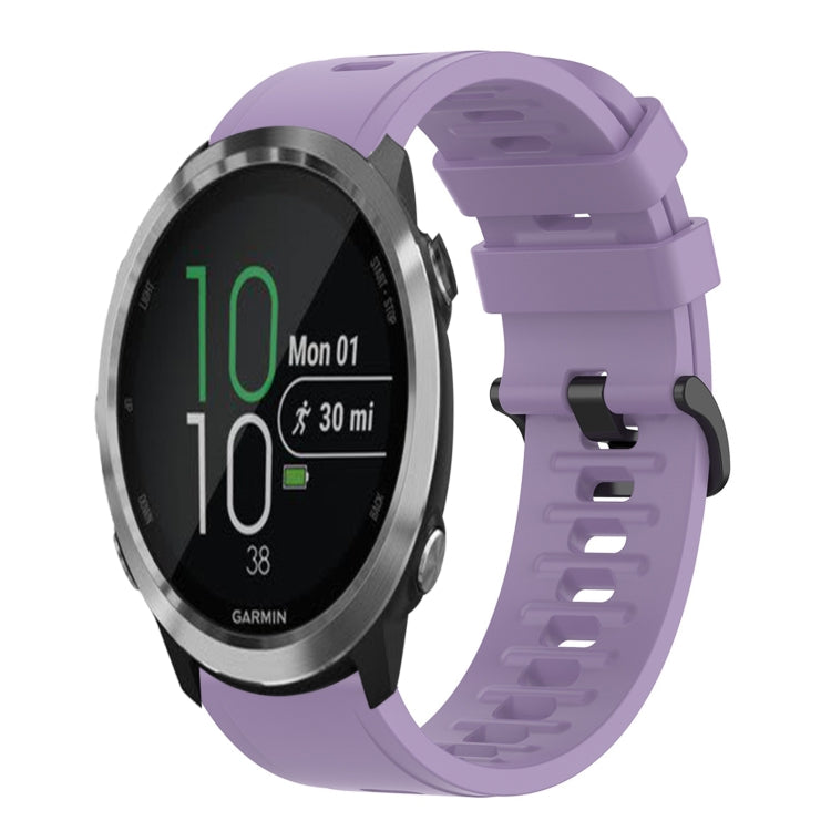 20mm Solid Color Soft Silicone Watch Band, For Garmin Forerunner 645 Music