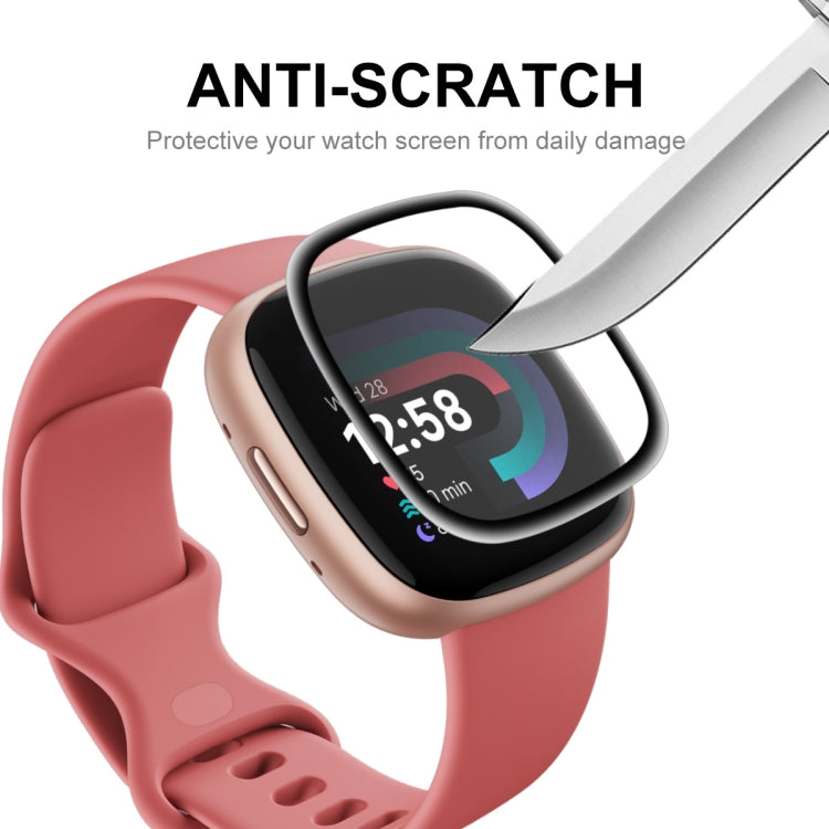 ENKAY anti-scratch 3D screen protector for Fitbit Versa 4/Sense 2 with blade test