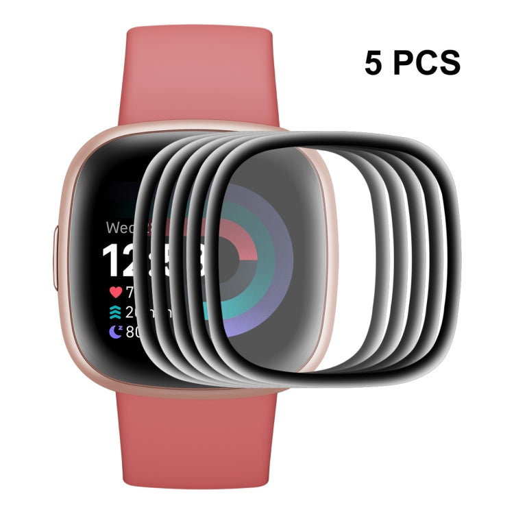 ENKAY 3D full-coverage screen protector set of 5 for Fitbit Versa 4/Sense 2