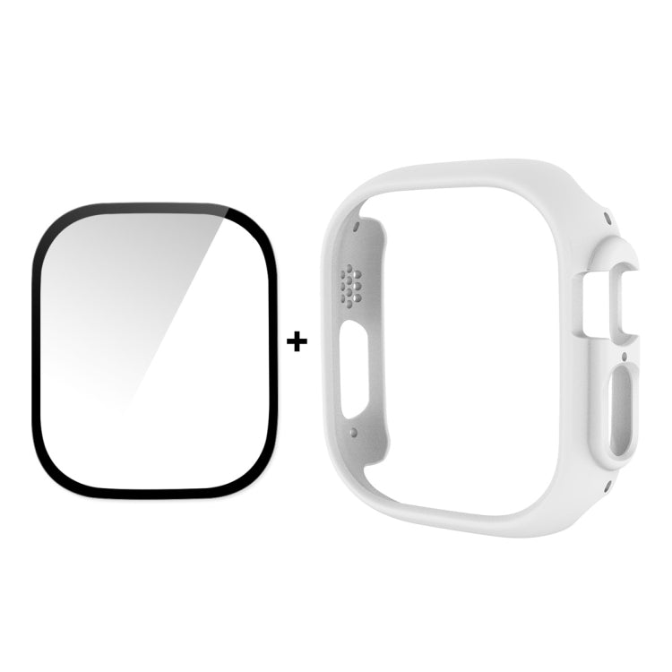 ENKAY smartwatch case in white with black tempered glass screen protector