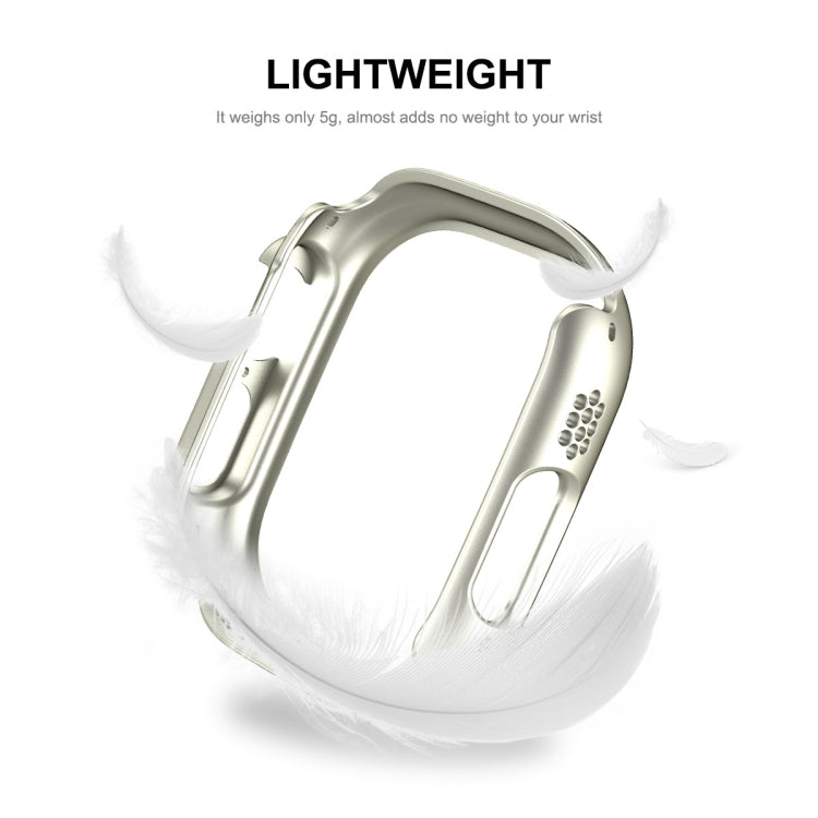 ENKAY smartwatch case in silver color with open frame and side cutouts